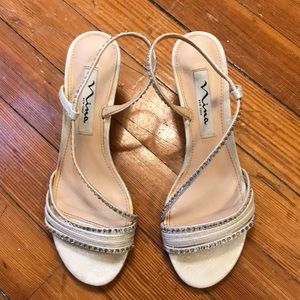 Silver sequin Nina shoes